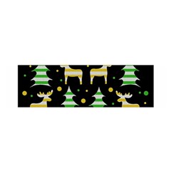 Decorative Xmas reindeer pattern Satin Scarf (Oblong)