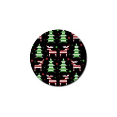 Reindeer Decorative Pattern Golf Ball Marker (4 Pack) by Valentinaart