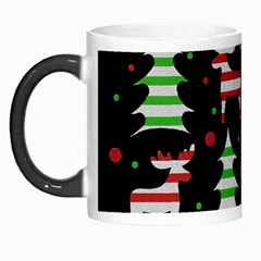 Reindeer Decorative Pattern Morph Mugs by Valentinaart