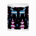 Blue and pink reindeer pattern Morph Mugs Center