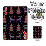 Reindeer magical pattern Playing Cards 54 Designs  Front - Diamond5