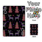 Reindeer magical pattern Playing Cards 54 Designs  Front - Spade8