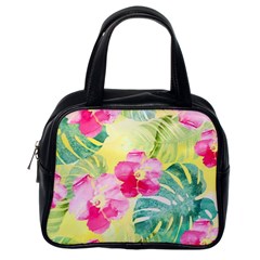 Tropical Dream Hibiscus Pattern Classic Handbags (one Side) by DanaeStudio