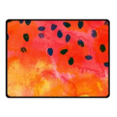 Abstract Watermelon Fleece Blanket (small)