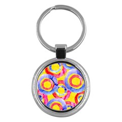 Blue And Pink Dream Key Chains (round) 