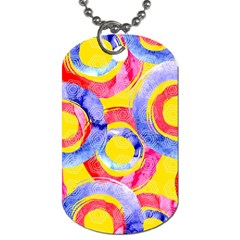 Blue And Pink Dream Dog Tag (two Sides) by DanaeStudio