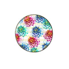 Colorful Dahlias Hat Clip Ball Marker (10 pack)