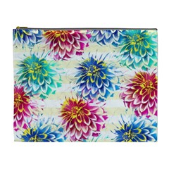 Colorful Dahlias Cosmetic Bag (XL)