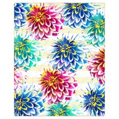 Colorful Dahlias Drawstring Bag (small) by DanaeStudio