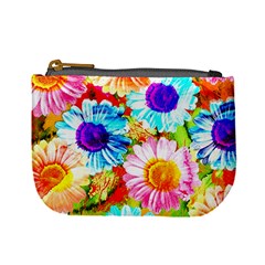 Colorful Daisy Garden Mini Coin Purses by DanaeStudio