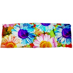 Colorful Daisy Garden Body Pillow Case (dakimakura) by DanaeStudio