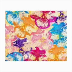 Colorful Pansies Field Small Glasses Cloth (2-side) by DanaeStudio