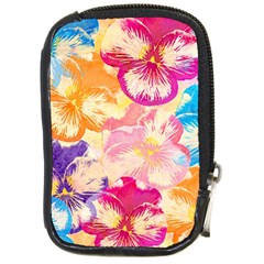 Colorful Pansies Field Compact Camera Cases by DanaeStudio