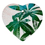 Pachira Leaves  Ornament (Heart)  Front