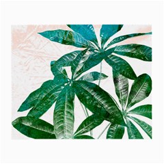 Pachira Leaves  Small Glasses Cloth (2-side) by DanaeStudio