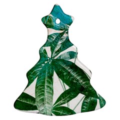 Pachira Leaves  Christmas Tree Ornament (2 Sides) by DanaeStudio