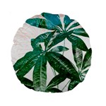 Pachira Leaves  Standard 15  Premium Round Cushions Back