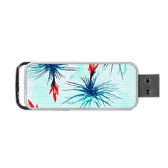 Tillansia Flowers Pattern Portable Usb Flash (one Side) by DanaeStudio