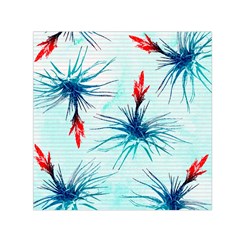 Tillansia Flowers Pattern Small Satin Scarf (square) by DanaeStudio