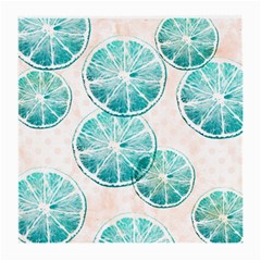 Turquoise Citrus And Dots Medium Glasses Cloth (2-side) by DanaeStudio