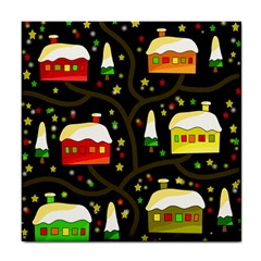 Winter  Night  Tile Coasters by Valentinaart