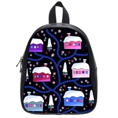 Magical Xmas Night School Bags (small)  by Valentinaart