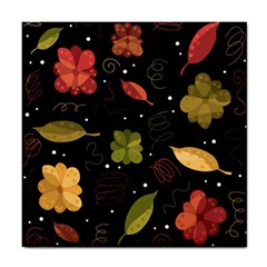 Autumn Flowers  Tile Coasters by Valentinaart