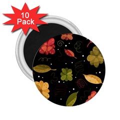 Autumn Flowers  2 25  Magnets (10 Pack) 