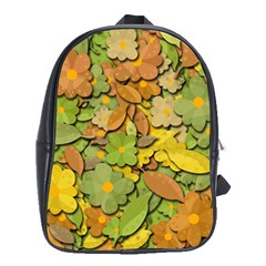 Autumn Flowers School Bags (xl)  by Valentinaart