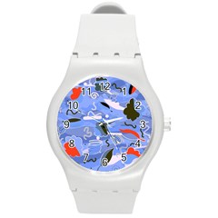 Sea Round Plastic Sport Watch (m) by Valentinaart