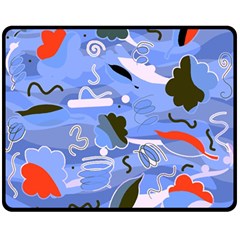 Sea Double Sided Fleece Blanket (medium)  by Valentinaart