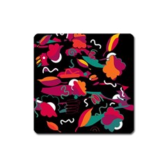 Colorful Abstract Art  Square Magnet by Valentinaart