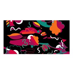 Colorful Abstract Art  Satin Shawl