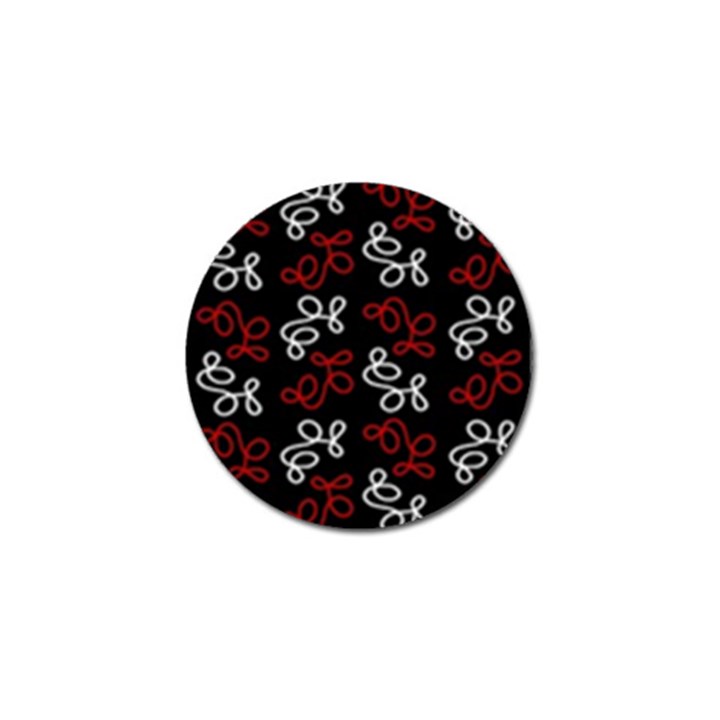 Elegance - red  Golf Ball Marker