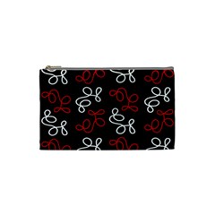 Elegance - Red  Cosmetic Bag (small)  by Valentinaart