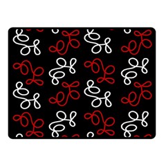 Elegance - Red  Double Sided Fleece Blanket (small)  by Valentinaart
