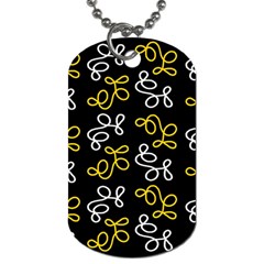 Elegance - Yellow Dog Tag (two Sides) by Valentinaart