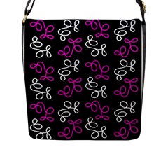 Elegance - Magenta  Flap Messenger Bag (l)  by Valentinaart