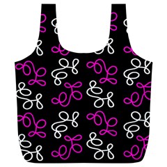 Elegance - Magenta  Full Print Recycle Bags (l)  by Valentinaart