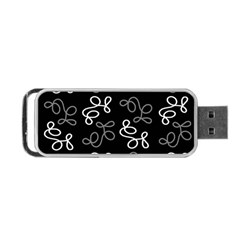 Elegance - Gray Portable Usb Flash (two Sides) by Valentinaart