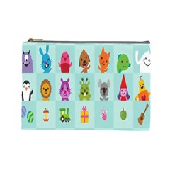 Animals Monster Music Cosmetic Bag (Large) 