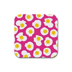 Fried Egg Rubber Square Coaster (4 pack) 