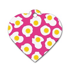 Fried Egg Dog Tag Heart (Two Sides)