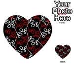 Elegant red and white pattern Playing Cards 54 (Heart)  Front - Spade4