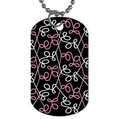 Elegance - Pink Dog Tag (two Sides) by Valentinaart