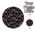 Elegance - pink Multi-purpose Cards (Round)  Back 22