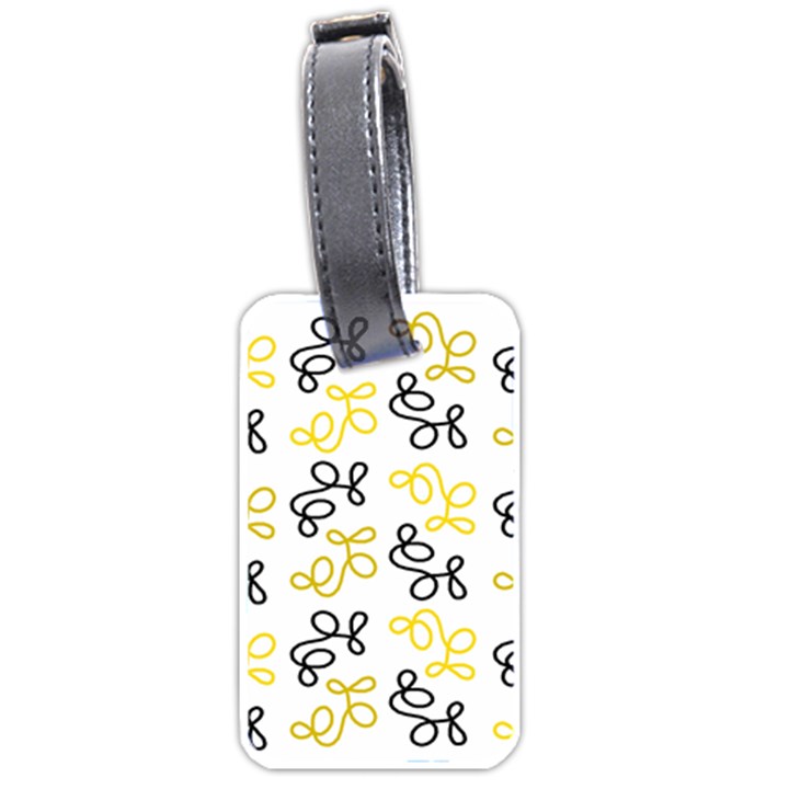 Yellow elegance Luggage Tags (One Side) 