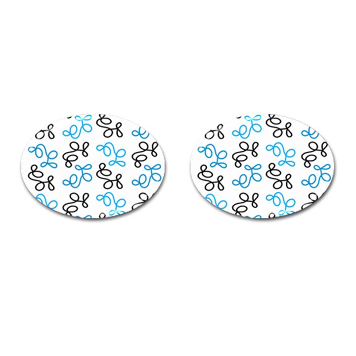 Blue elegance  Cufflinks (Oval)