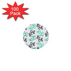 Green Elegance 1  Mini Buttons (100 Pack)  by Valentinaart