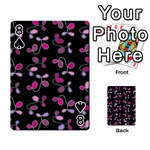 Magenta garden Playing Cards 54 Designs  Front - Spade8